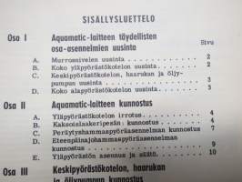 Volvo Penta Aquamatic ulkolaitaosa korjaamokäsikirja