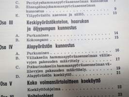 Volvo Penta Aquamatic ulkolaitaosa korjaamokäsikirja