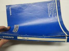 Volvo 343 -1979 Parts Catalogue / Reservdelskatalog