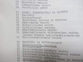 Volvo-BM Metsäkone 985 TVIGG Metsäkone korjaamokäsikirja