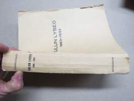 Oulun Lyseo 1883-1933 50 vuotta - historiikki ja matrikkeli oppilaista