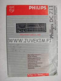 Philips DC711 radio / kasettisoitin -käyttöohjekirja
