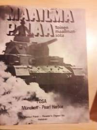 Maailma palaa. Toinen maailman sota-kolme kirjaa. Tarkkaa kerrontaa eripuolilta maailmaa. Samoin kuvia joka maasta sodan edetessä. Sivuja yhteensä 1431. P. 1975.