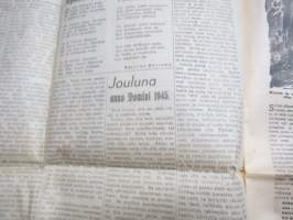 Yhteishyvä 20.12.1945, Osuuskauppaliikkeen asiakaslehti - Joulunumero, Amerikan paketti, Raul Roine - Lasilinna-satu, auringonpimennystä kuvaamassa, ym.