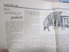 Yhteishyvä 20.12.1945, Osuuskauppaliikkeen asiakaslehti - Joulunumero, Amerikan paketti, Raul Roine - Lasilinna-satu, auringonpimennystä kuvaamassa, ym.