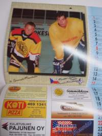 VG Hockey Team, Naantali - VG-62 Viikingit kalenteri, kuvissa junioreita + Fredrik Norrena, Sergei Zholtok, Mika Alatalo, Ed Jovanovski, Marko Kiprusoff, Joni Lius