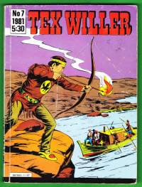 Tex Willer 1981 N:o 7 Taistelu joella