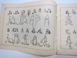 Monogrambok -kirjainten koristeompelumalleja