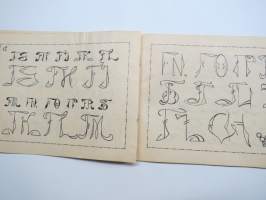 Monogrambok -kirjainten koristeompelumalleja