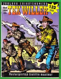 Tex Willer 1996 N:o 8. 132 sivua - Tex-suuri, juhlanumero II. Mestaripiirtäjä Giolittin maailma!