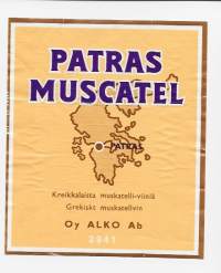 Patras Muscatel  nr 2941 - viinaetiketti