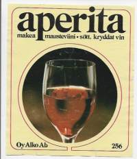 Aperita nr 256  -  viinaetiketti