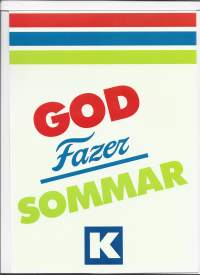 God Fazer sommar   - 2-puolinen mobile mainos muovia 30x20 cm