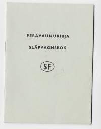 Perävaunukirja  - Rambler  rekisteriote Turku  1982