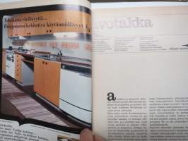 Avotakka 1967 nr 1, Lumpeenkukkatalo Ruotsissa, Nuori iloinen koti, Nahkatuoli, Rantapalsta, Kotisavustus, Poikamiestytön asunto, Golf, ym.