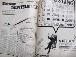 Avotakka 1967 nr 1, Lumpeenkukkatalo Ruotsissa, Nuori iloinen koti, Nahkatuoli, Rantapalsta, Kotisavustus, Poikamiestytön asunto, Golf, ym.