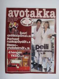 Avotakka 1976 nr 10, Anne Pohtamo &amp; Arto Hietanen, Näin on hyvä asua - talo Rintala Vihti, Työhuoneita, Ruokapöydät, 43 neliötä neljälle, ym.