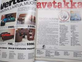 Avotakka 1976 nr 10, Anne Pohtamo &amp; Arto Hietanen, Näin on hyvä asua - talo Rintala Vihti, Työhuoneita, Ruokapöydät, 43 neliötä neljälle, ym.