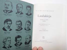 Laulukirja - Koulun ja kodin lauluja, Koululaisen musiikkioppi, Soittimet, Yhtyeet ym., kaikki laulujen nimet näkyvät kohteen kuvissa