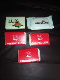 Matka saippuoita 5 kpl , viking line 3x , stena line 1x, lux 1x