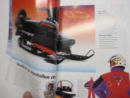 Lynx moottorikelkka 1995 -myyntiesite / snow scooter brochure