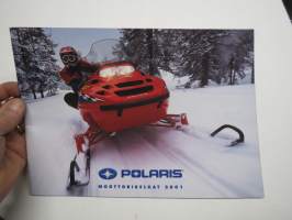 Polaris 2001 moottorikelkat -myyntiesite, sales brochure