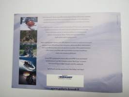 Polaris 2001 moottorikelkat -myyntiesite, sales brochure