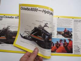 Ockelbo moottorikelkka 1983 mallisto -myyntiesite / snow scooter brochure