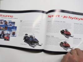 Yamaha moottorikelkka 2001 mallisto -myyntiesite / snow scooter brochure