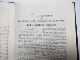 Meie Issanda Jesuse Kristuse Uus Testament ehk Uue Seaduse Raamat -vironkielinen Uusi Testamentti, painettu Suomessa 1945