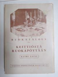 Ruokatalous II:1 - Keittiöstä ruokapöytään - Keittiötekniikka - Ruokasalitekniikka