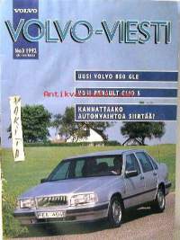 Volvo-Viesti 1992 nr 3 -asiakaslehti
