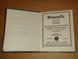 Muisto-Almanakka Almanakka  1939 -   kalenteri