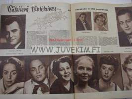 Elokuva-Aitta 1958 nr 4, kansikuva Rock Hudson, Pirkko Mannola Miss Suomi, Tehtaitten Tampere - elokuvakaupunkiko?, Elokuvia ulkomaille, Suosikkitähdet, ym.