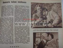 Elokuva-Aitta 1958 nr 4, kansikuva Rock Hudson, Pirkko Mannola Miss Suomi, Tehtaitten Tampere - elokuvakaupunkiko?, Elokuvia ulkomaille, Suosikkitähdet, ym.