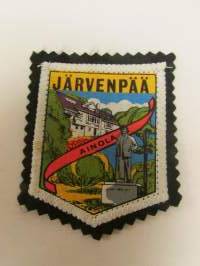 Järvenpää Ainola-kangasmerkki / matkailumerkki / hihamerkki / badge -pohjaväri musta