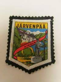 Järjenpää Ainola-kangasmerkki / matkailumerkki / hihamerkki / badge -pohjaväri musta