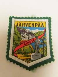 Järvenpää Ainola-kangasmerkki / matkailumerkki / hihamerkki / badge -pohjaväri vihreä