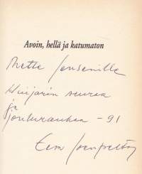 Avoin, hellä ja katumaton, 1991. Hertta Sarenin ja huijarin välinen sitkä,pitkällinen ja näkymättömissä käyty kamppailu.