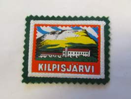 Kilpisjärvi-kangasmerkki / matkailumerkki / hihamerkki / badge -pohjaväri vihreä