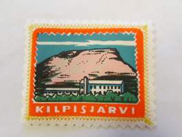 Kilpisjärvi-kangasmerkki / matkailumerkki / hihamerkki / badge -pohjaväri valkoinen