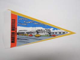 Jämsä - Martin motelli - Ravintola - Yö-baari - Jakeluasema -matkailuviiri / souvenier pennant