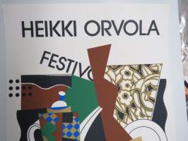 Festivo - Amoroso - Heikki Orvola - Arabia Design -signeerattu mainosgrafiikka 617/800