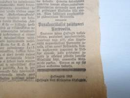 Helsingin Sanomat 1918 nr 2, ilmestynyt 14.4.1918 -toinen kapinan kukistamisen jälkeen ilmestynyt numero - Laillisen yhteiskuntajärjestelmän palauttaminen
