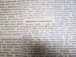 Helsingin Sanomat 1918 nr 1, ilmestynyt 13.4.1918 -ensimmäinen kapinan kukistamisen jälkeen ilmestynyt numero - Suuret tapahtumat Helsingissä