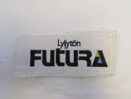 Lyijytön futura -kangasmerkki / badge