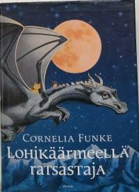 Lohikäärmeellä ratsastaja. (fantasia)