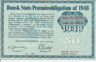 Dansk Stats-Praemieobligation af 1948, 50 kroner