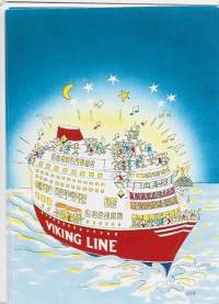 Viking Line  - laivapostikortti  postikortti laivakortti kulkematon
