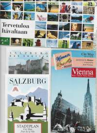 Itävalta, Wien ja Salzburg  - matkailuesite 4 kpl 1990 l